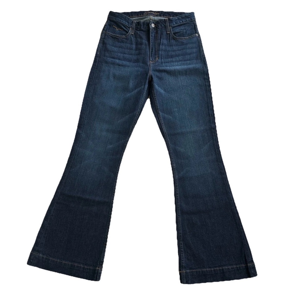 Kimes Ranch Jennifer Dark Wash Bootcut Flare Stretch Denim Jeans-W 10/32 Western